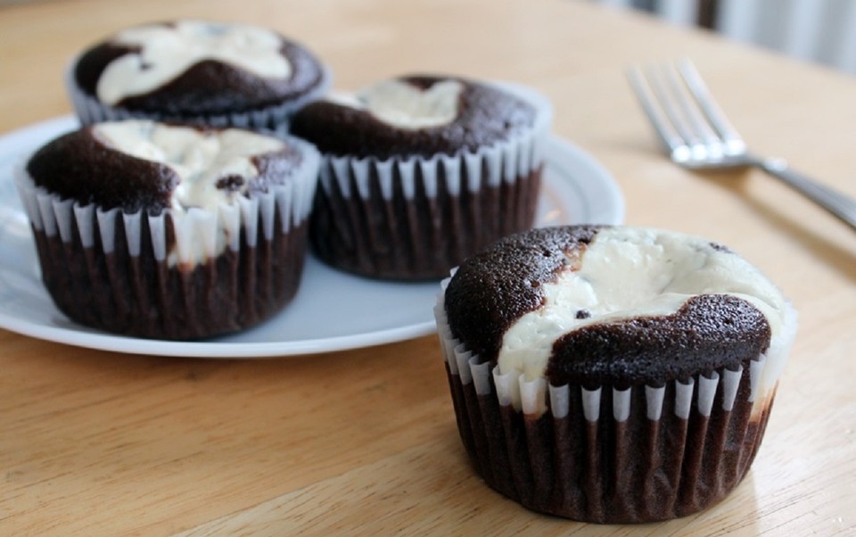 Chocolate Cream Cheese Muffins (Rezept mit Bild) von shelly1994