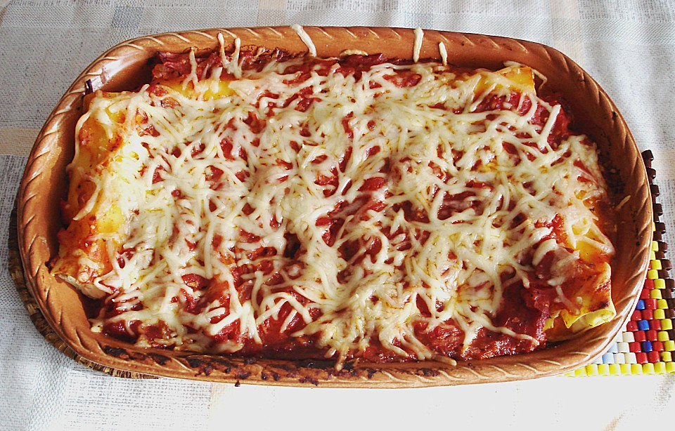 Cannelloni mit Frischkäse - Paprika - Füllung von frohsinn | Chefkoch.de