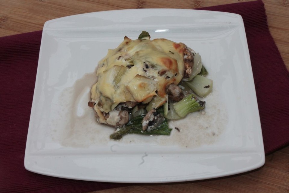 Pak Choi-Champignon-Auflauf von patty89 | Chefkoch.de