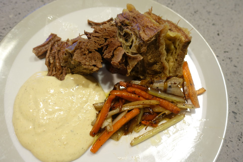 Ochsenbrust mit Linsenmayonnaise von hefide | Chefkoch.de