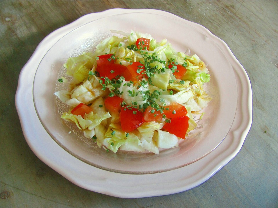 Eisbergsalat mit Senfdressing von Margock Chefkoch.de