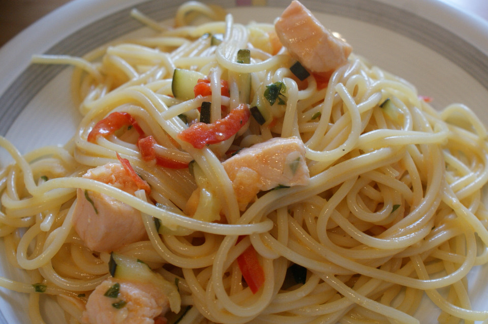 Spaghetti mit Lachs von Stephan-kocht-gerne | Chefkoch.de