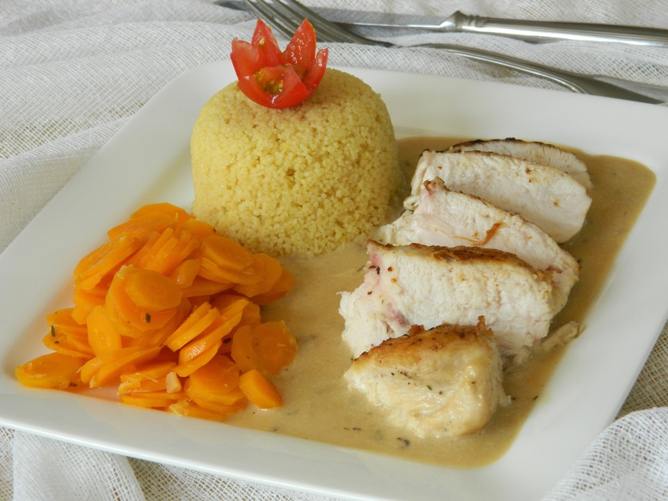 Hähnchenbrust in Honig-Thymian-Rahm von Tatunca | Chefkoch.de Hähnchenbrust in Honig-Thymian-Rahm von Tatunca | Chefkoch.de