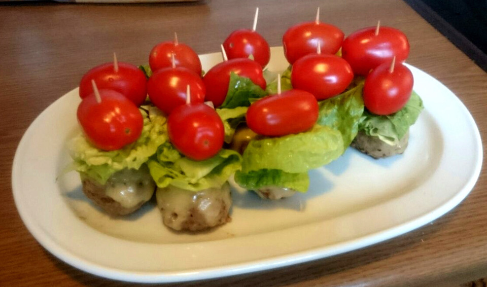 Burger Spießchen als Fingerfood von OhCinderella | Chefkoch.de