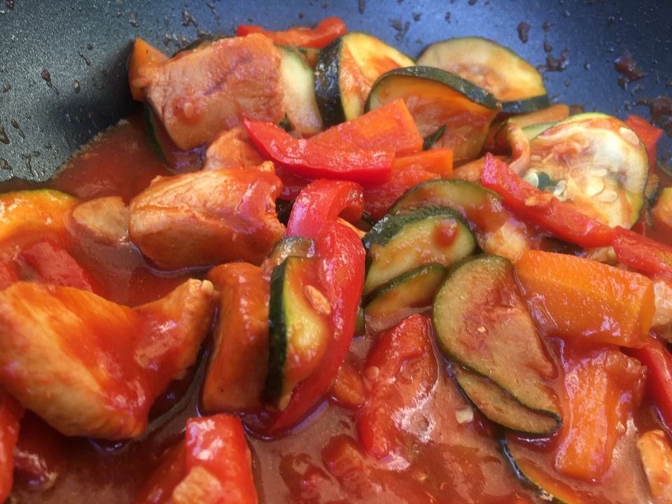 LowCarb ZucchiniPaprikaHähnchenPfanne von La_Cuisine_1990 Chefkoch.de