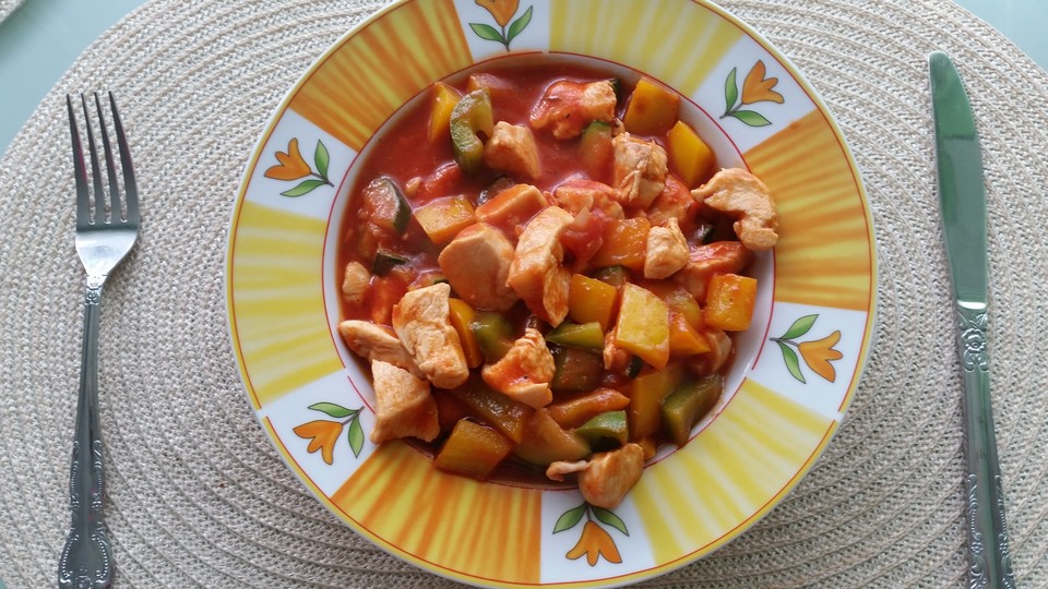 LowCarb ZucchiniPaprikaHähnchenPfanne von La_Cuisine_1990 Chefkoch.de