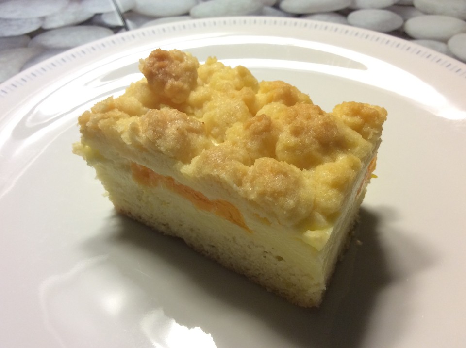Quark-Pudding-Streuselkuchen mit Mandarinen von Lelmine | Chefkoch.de