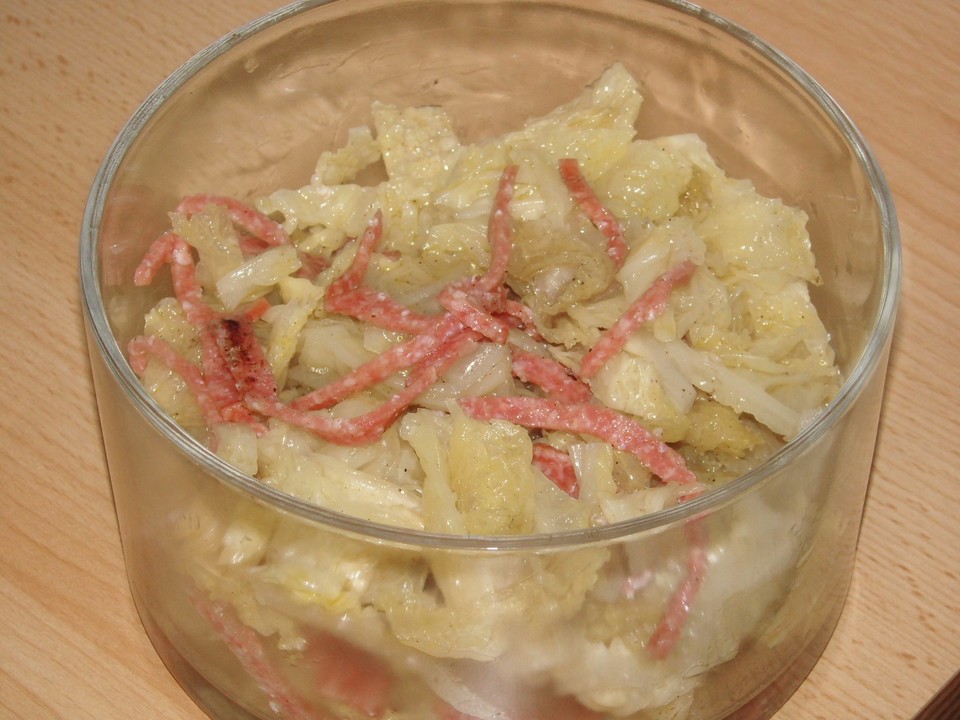 Wirsingsalat mit Kochschinken von movostu | Chefkoch.de