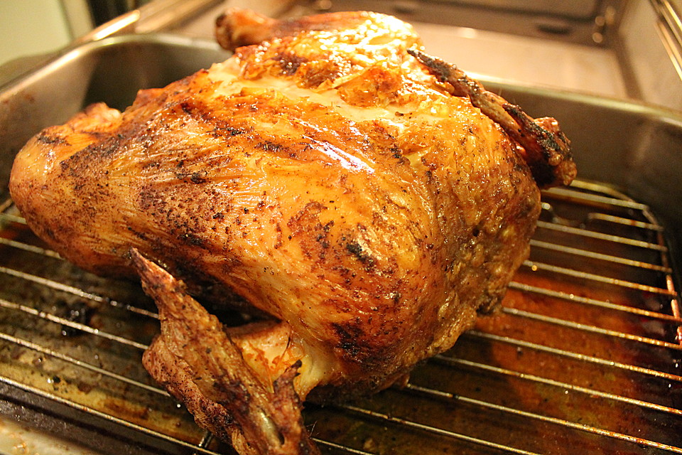 Brathähnchen, knusprig von Skymoon | Chefkoch.de