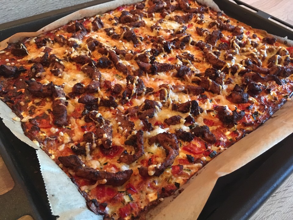 Kidas Low Carb Gyros-Pizza von SunnyKida | Chefkoch.de