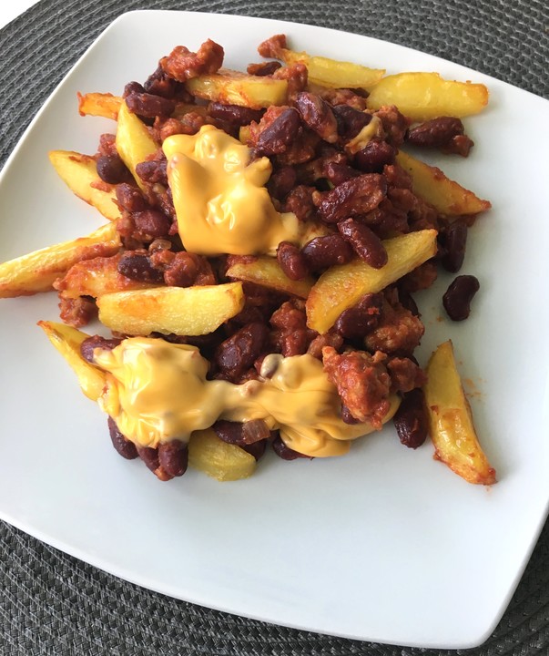 Pommes Mit Hack Chili-Cheese-Pommes mit Hackfleisch von Jennys-Kochwelt | Chefkoch.de