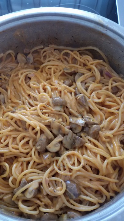 One-Pot-Spaghetti mit Champignons von sternchenfaenger | Chefkoch.de