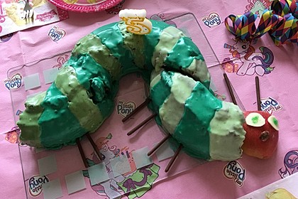 Raupe Nimmersatt - Kuchen für den Kindergeburtstag von ...