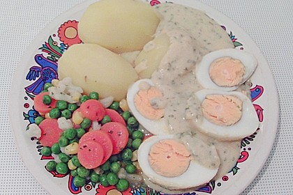 Senfeier mit buntem Gemüse 20