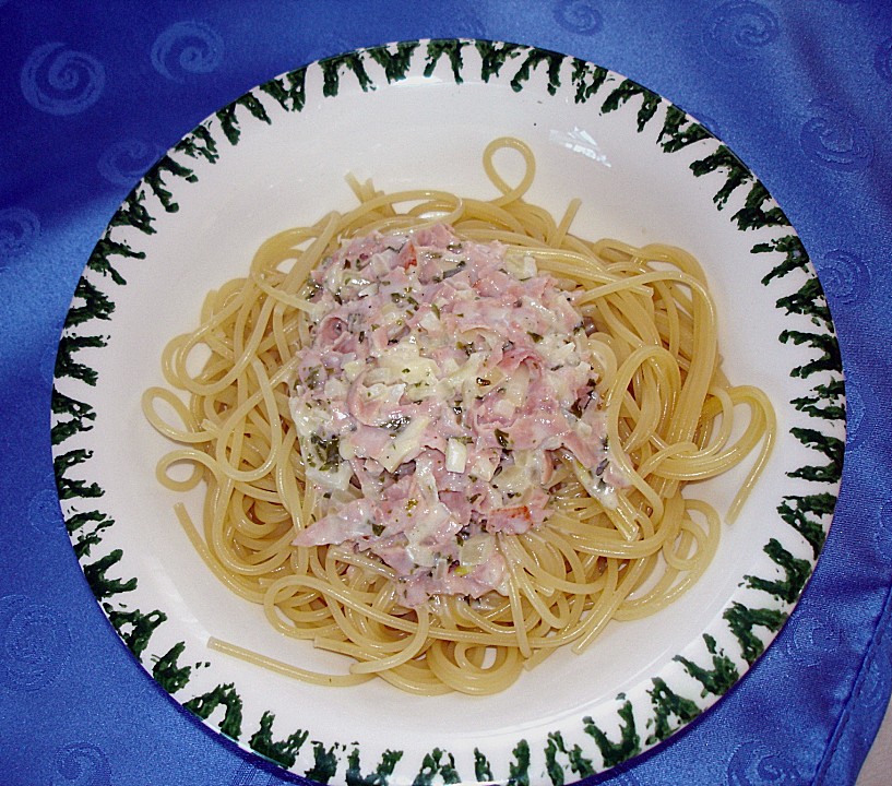 Spaghetti mit Schinken - Sahne Soße von GoldDrache | Chefkoch.de