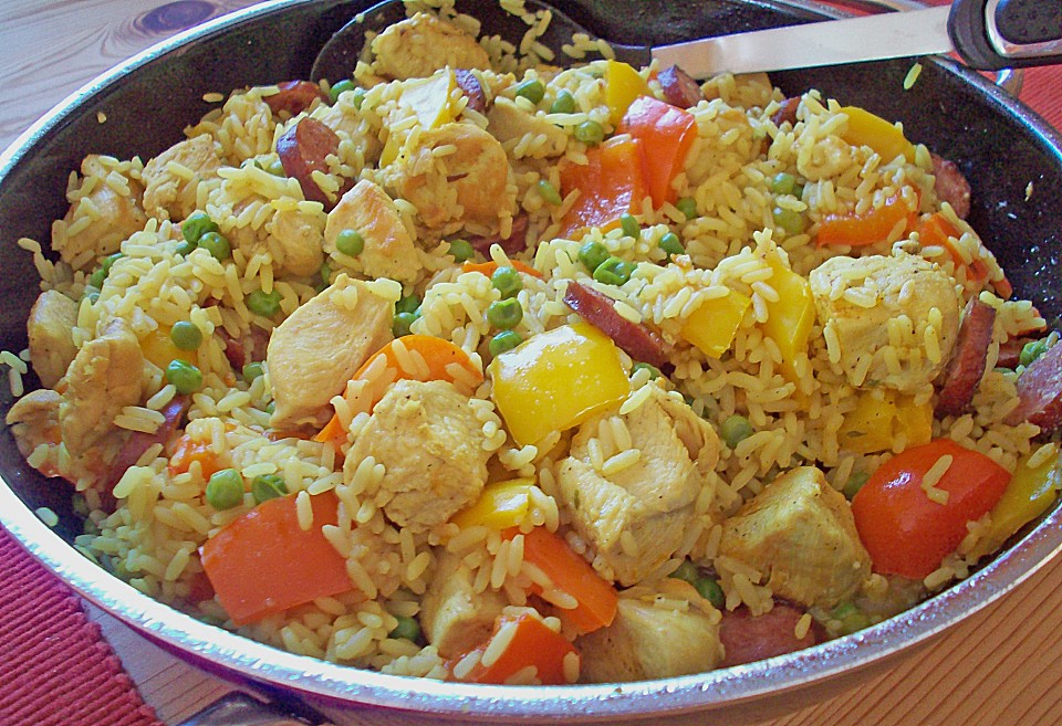 Hähnchen - Reis - Pfanne von Knutella | Chefkoch.de