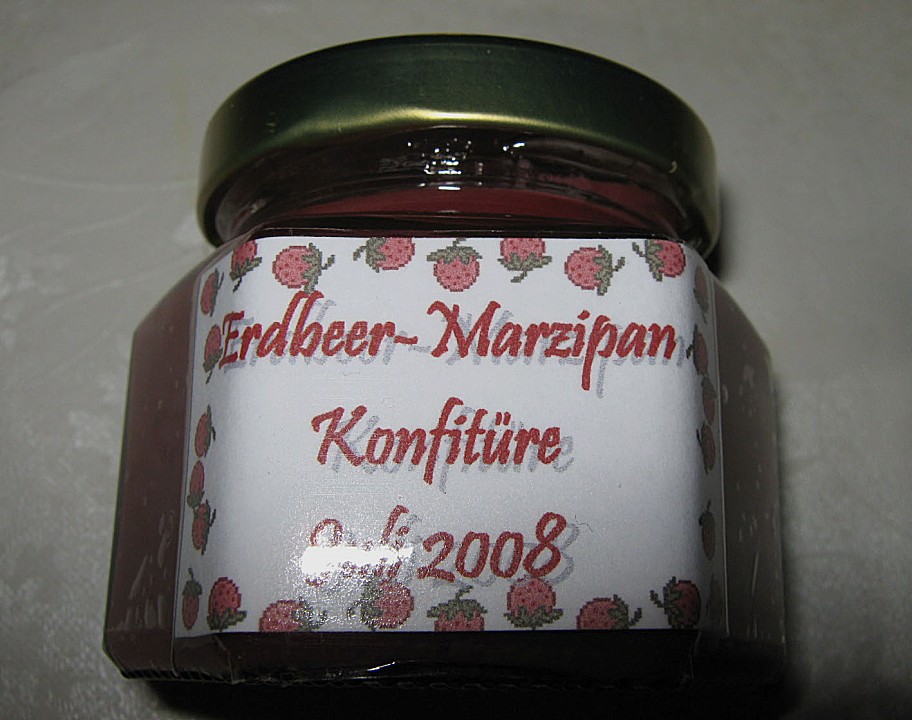 Erdbeer - Marzipan - Marmelade von renkleov | Chefkoch.de