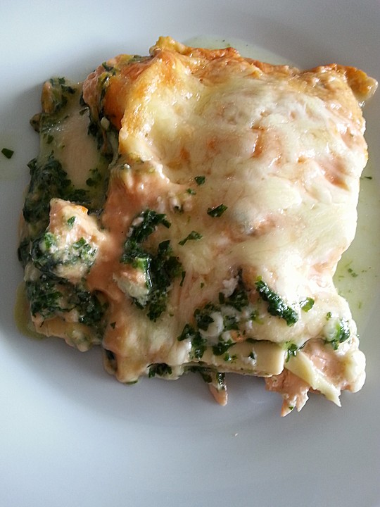 Lachs-Lasagne mit Spinat von Stetim | Chefkoch.de