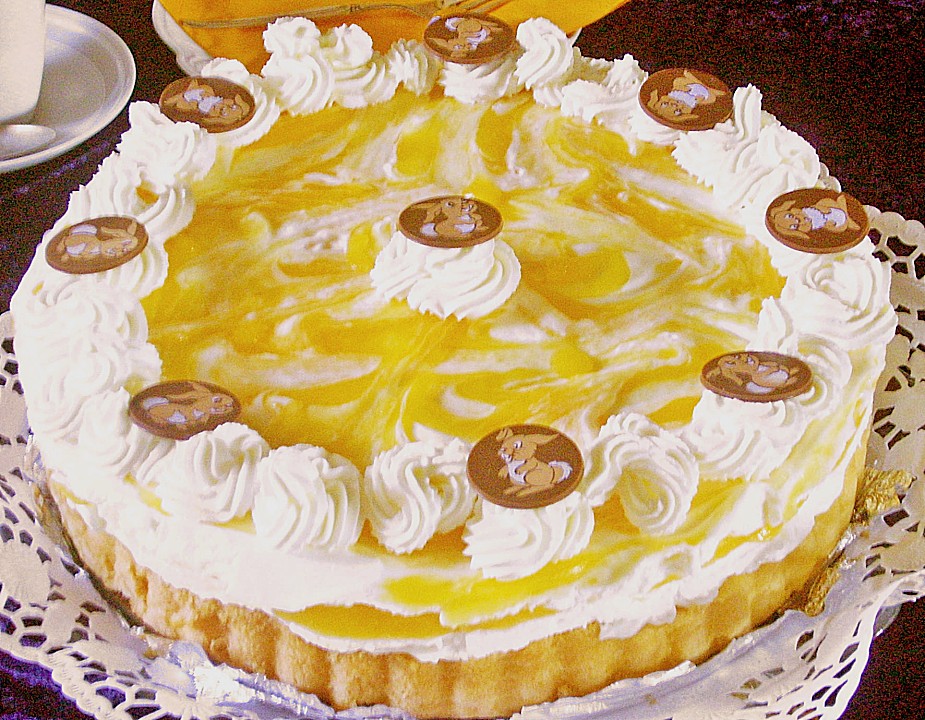Käsesahnetorte mit Pfirsichen von Lilliane | Chefkoch.de