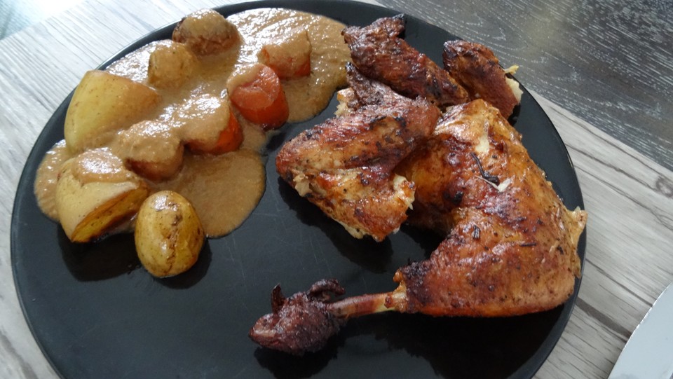 Hähnchen mediterran mit Sauce von Boritz | Chefkoch.de