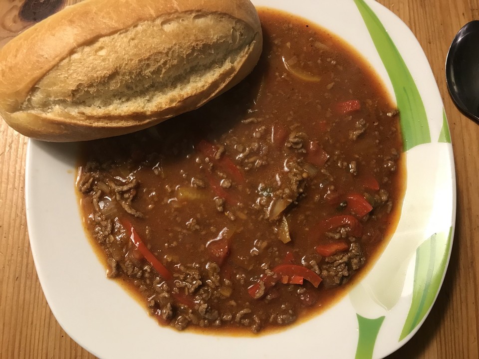 Scharfe Hackfleisch-Chili-Suppe von arizonablau | Chefkoch.de