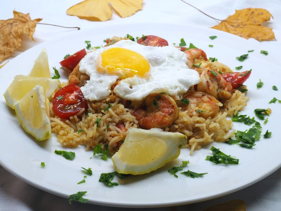 Gebratener Reis mit Garnelen und Ei von trekneb | Chefkoch.de