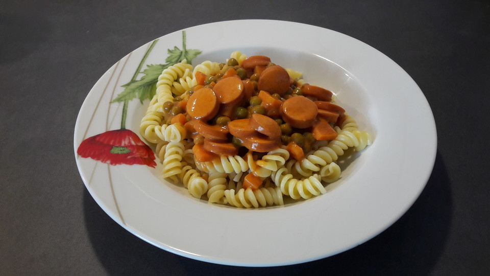 Nudelsauce mit Wiener Würstchen von stefanie-hew | Chefkoch.de