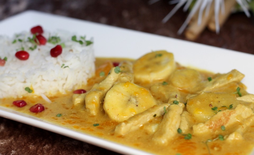 Geschnetzeltes Bombay mit Erdnuss - Reis von claudi77 | Chefkoch.de