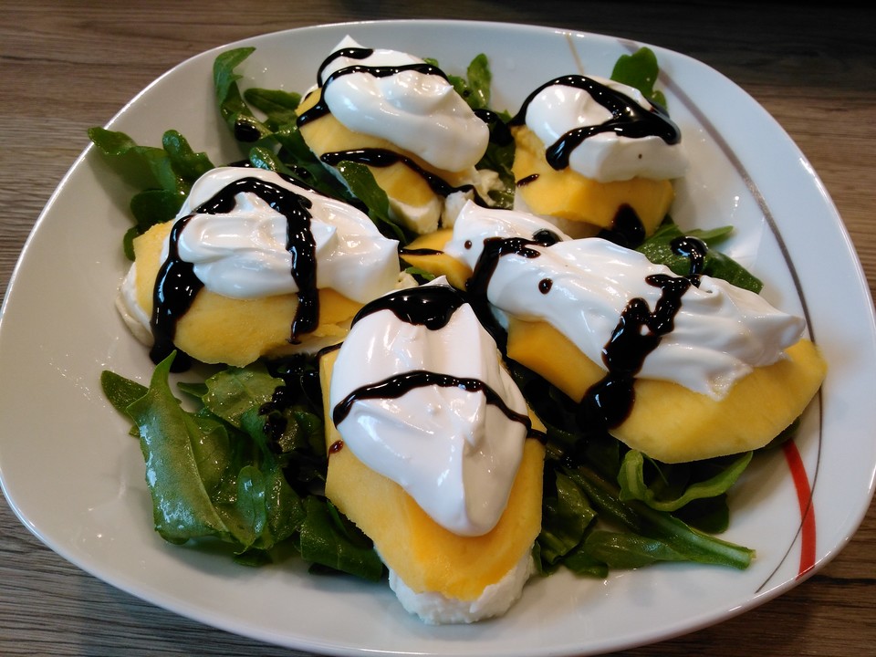 Mango-Mozzarella auf Rucola von küchen_zauber | Chefkoch.de
