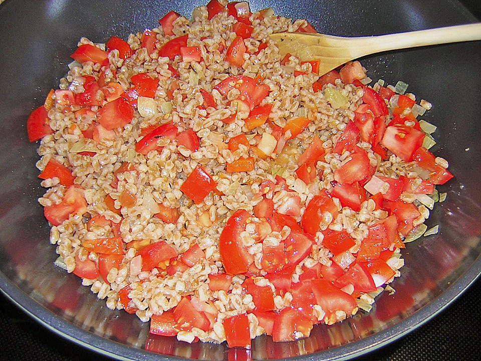 Dinkel mit Tomaten und Schafskäse von Ela* | Chefkoch.de