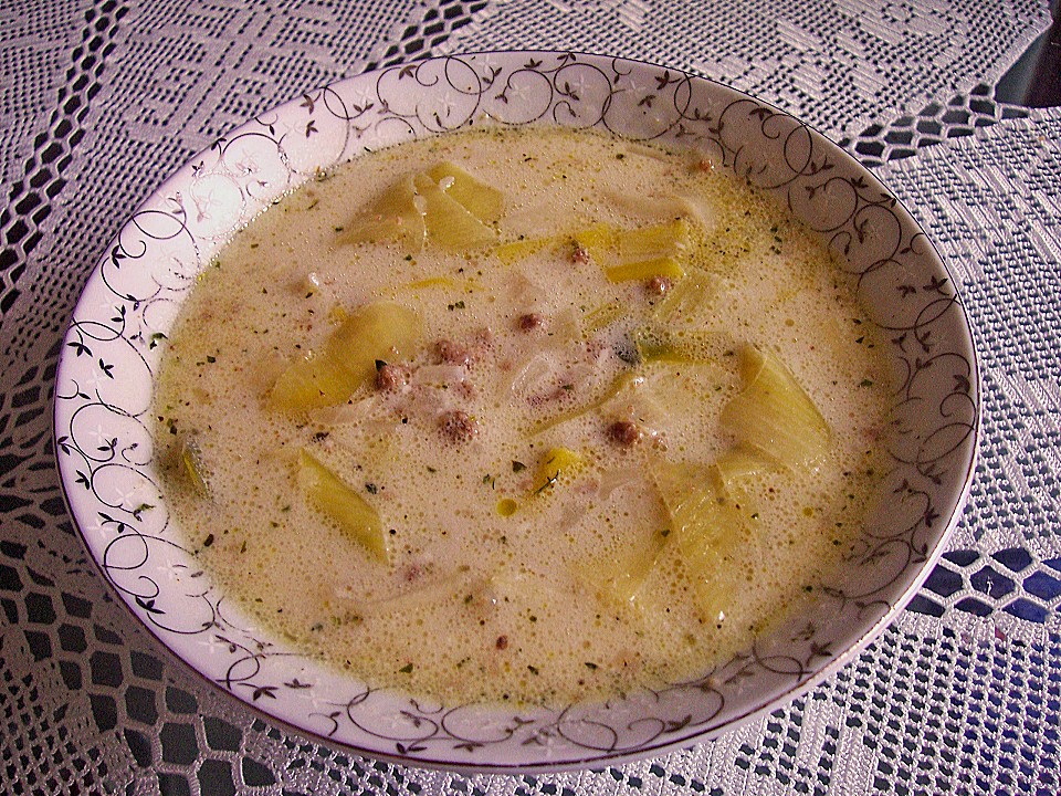 Porree - Hackfleisch - Suppe von elke4 | Chefkoch.de