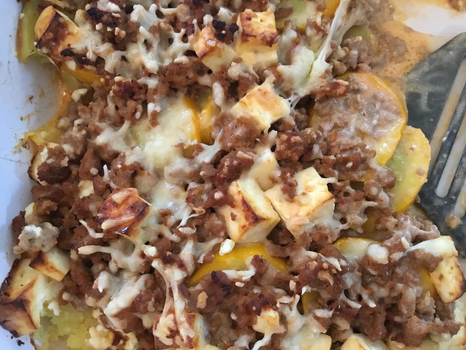 Hackfleischauflauf mit Schafskäse und Zucchini von SAABine | Chefkoch.de