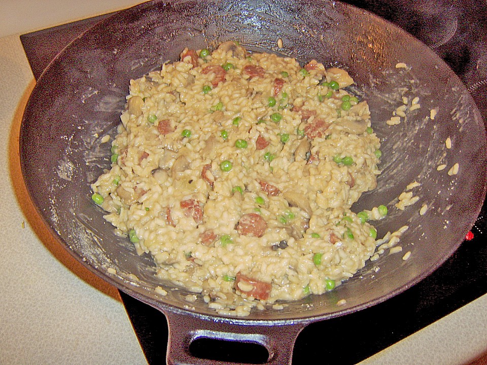 Risotto mit Salami und Erbsen von lobloch4 | Chefkoch.de