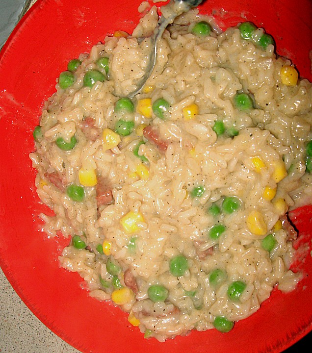 Risotto mit Salami und Erbsen von lobloch4 | Chefkoch.de