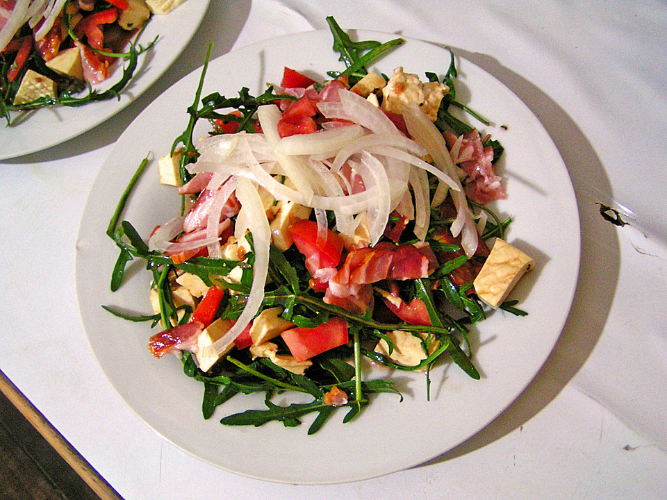 Italienischer Tomaten - Mozzarella - Salat mit Rucola von dutbok ...
