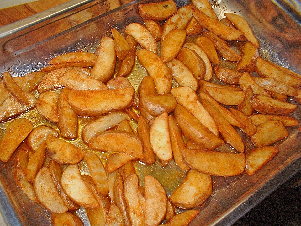Gebackene Kartoffelspalten von fusseline | Chefkoch.de
