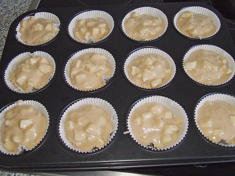Apfel - Marzipan - Muffins von DRKSchätzchen | Chefkoch.de