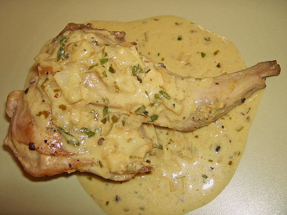 Kaninchenkeulen mit Senf und Estragon von schmitzebilla | Chefkoch.de