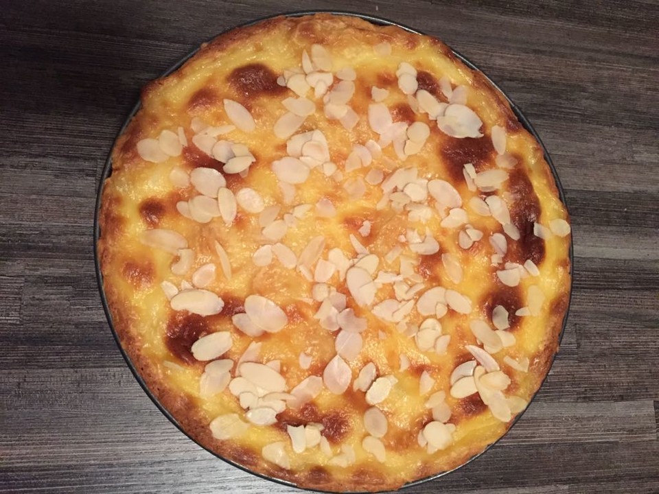Apfelkuchen Mit Sahne Puddingguss — Rezepte Suchen