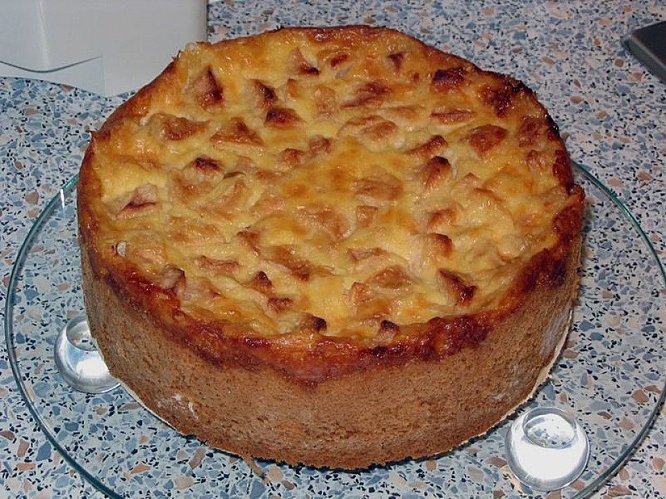 Apfelkuchen mit Sahne - Puddingguss von floo | Chefkoch.de