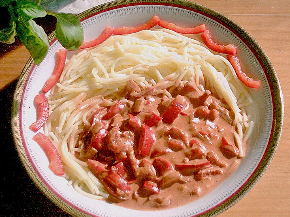 Paprikarahmsauce zu Pasta oder Reis von divyam Chefkoch.de