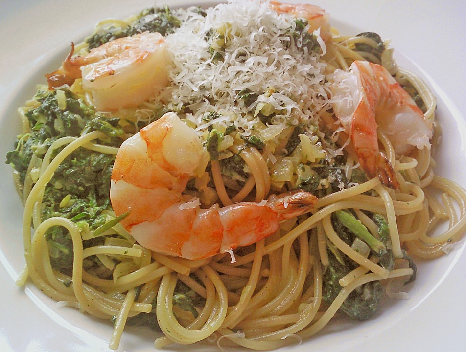 Spaghetti mit Spinat von Susanne1907 | Chefkoch.de