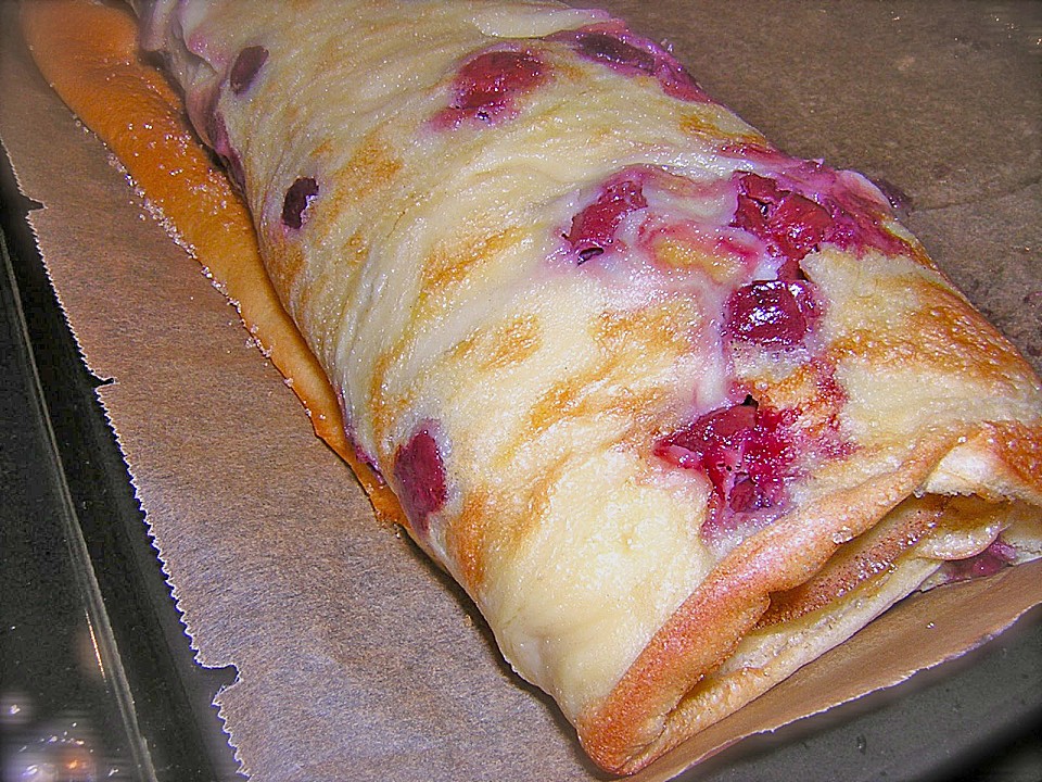 Kirsch - Pfannkuchen vom Blech von rudimamut | Chefkoch.de