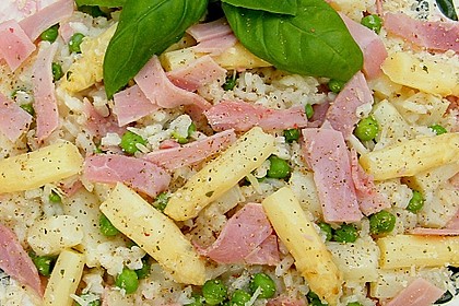 Spargelrisotto mit Erbsen 11