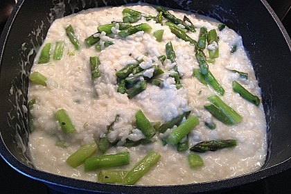Spargelrisotto mit Erbsen 6