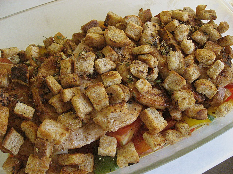 Schnitzelauflauf mit Brot - Käse - Kruste von drfco | Chefkoch.de