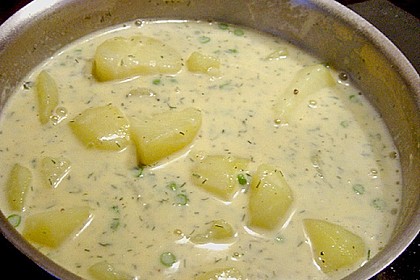 Erbsen - Kartoffel - Gemüse in Dillsahne 9