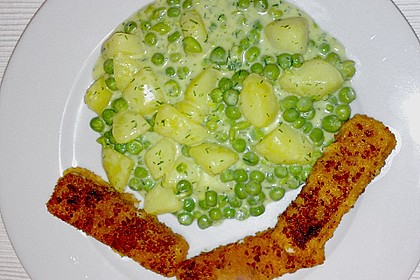 Erbsen - Kartoffel - Gemüse in Dillsahne 4