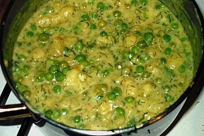 Erbsen - Kartoffel - Gemüse in Dillsahne 10