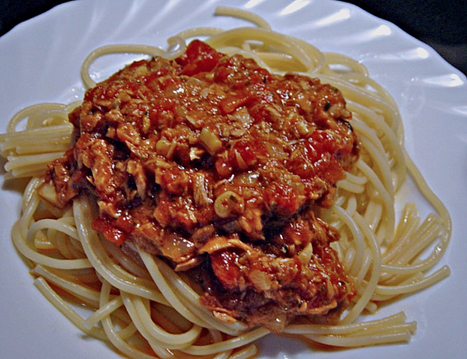 Spaghetti mit Thunfischsauce von Belissima | Chefkoch.de